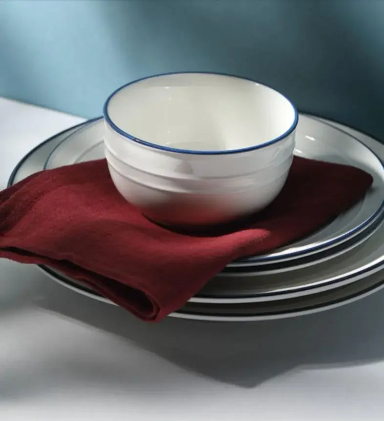 4PCS Cotton Linen Dinner Napkins,Classic Style Kitchen Soft Tea Towels,Dinning Room Washable Reusable Tableware Cloth Place mats