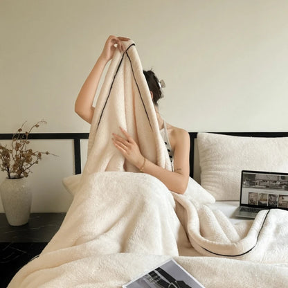 Plush Warm Winter Blanket A Grade Coral Fleece Flannel Soft Thick Bed Blankets for Sofa Single Double Couple Furry Bedspread