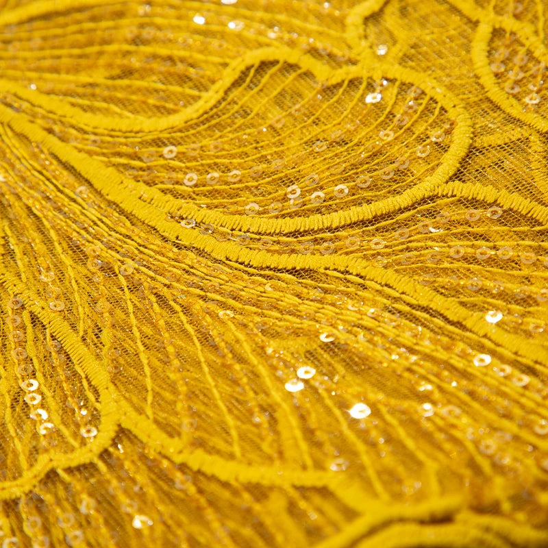 Lace de malha de seda de leite africana com lantejoulas 2023 Francês de tecido de renda líquida de costura bordada Tulle feminina nigeriana Vestido de noiva