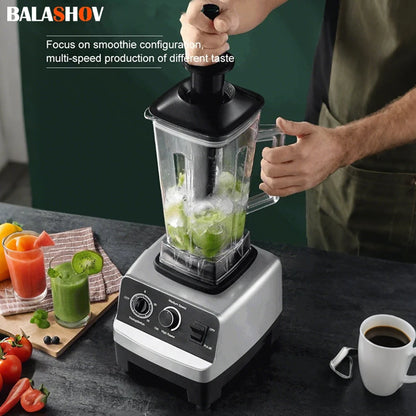 220V 2000W Heavy Duty Commercial Blender Juicer Fruit Fruit Mixer Επαγγελματικός Επεξεργαστής τροφίμων Υψηλής Ισχύος Ice Smoothies BPA Δωρεάν 2L Jar