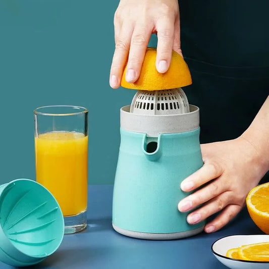 1pc grønn husholdning multifunksjonell manuell juicer mini bærbar juicepresse