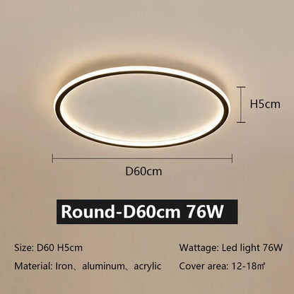 Ultrathin Minimalist LED Ceiling Light Nordic Circle Bedroom Lamp Home Decor Interior Living Room  Balcony Ceiling Pendant Lamp