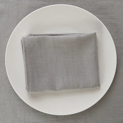 4PCS Table Napkins,40X40cm Cotton Linen Kitchen Tableware Towel,Soft Durable Cloth,Washable and Reusable Placemat