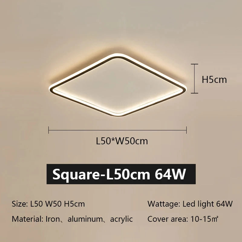 Ultrathin Minimalist LED Ceiling Light Nordic Circle Bedroom Lamp Home Decor Interior Living Room  Balcony Ceiling Pendant Lamp