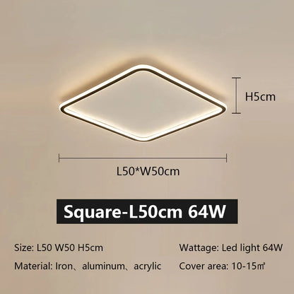 Ultrathin Minimalist LED Ceiling Light Nordic Circle Bedroom Lamp Home Decor Interior Living Room  Balcony Ceiling Pendant Lamp