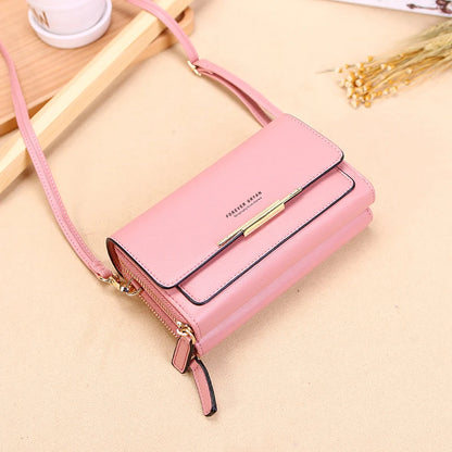 NIEUW PU LEDER VROUWEN Handtassen vrouwelijke multifunctionele grote capaciteit schoudertassen mode crossbody tassen voor dames telefoonbeurs