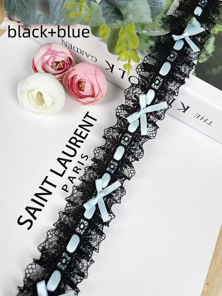 Bow Pleated Lace Handmade Diy Decoration Baby Clothes Skirt Hem Clothing Lace Accessories Curtains Home Decoration Accessories