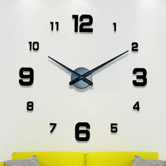 Digitale Uhr Wanduhr Wohnzimmer Großer Garten Acrylspiegel Aufkleber Dekoration Dekoration für Schlafzimmer Dekorationuhren