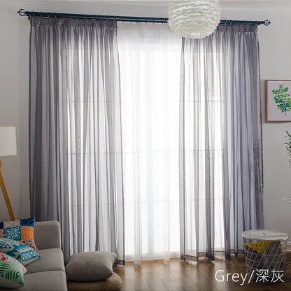 1side Romantic Home Decor Rose Voile Perspective Curtains Living Room Window Curtains Tulle Sheer Curtains only window screening