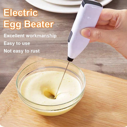 1 Peice Egg Beater Electric Handheld Rotary Egg Whisk Coffee Frothing Wand Milk Cappuccino Frother Mixer Portable Kitchen Tools