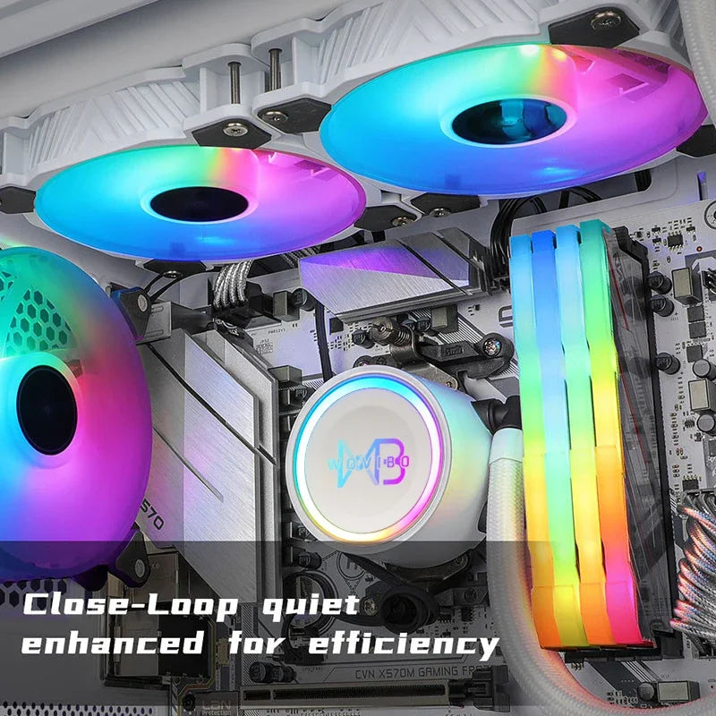 Vattenkylning CPU -kylare 120mm 240mm Computer Liquid Ventilador RGB ARGB Radiator LGA 1150 1155 1151 1200 1700 2011 AMD AM3 AM4