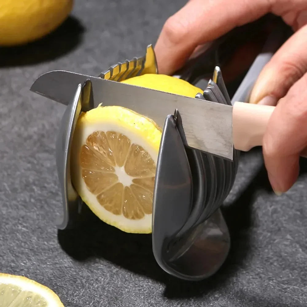 Kitchen Handheld Orange Lemon Slicer Tomato Cutting Clip Fruit Slicer Onion Slicer KitchenItem Cutter Accessorie