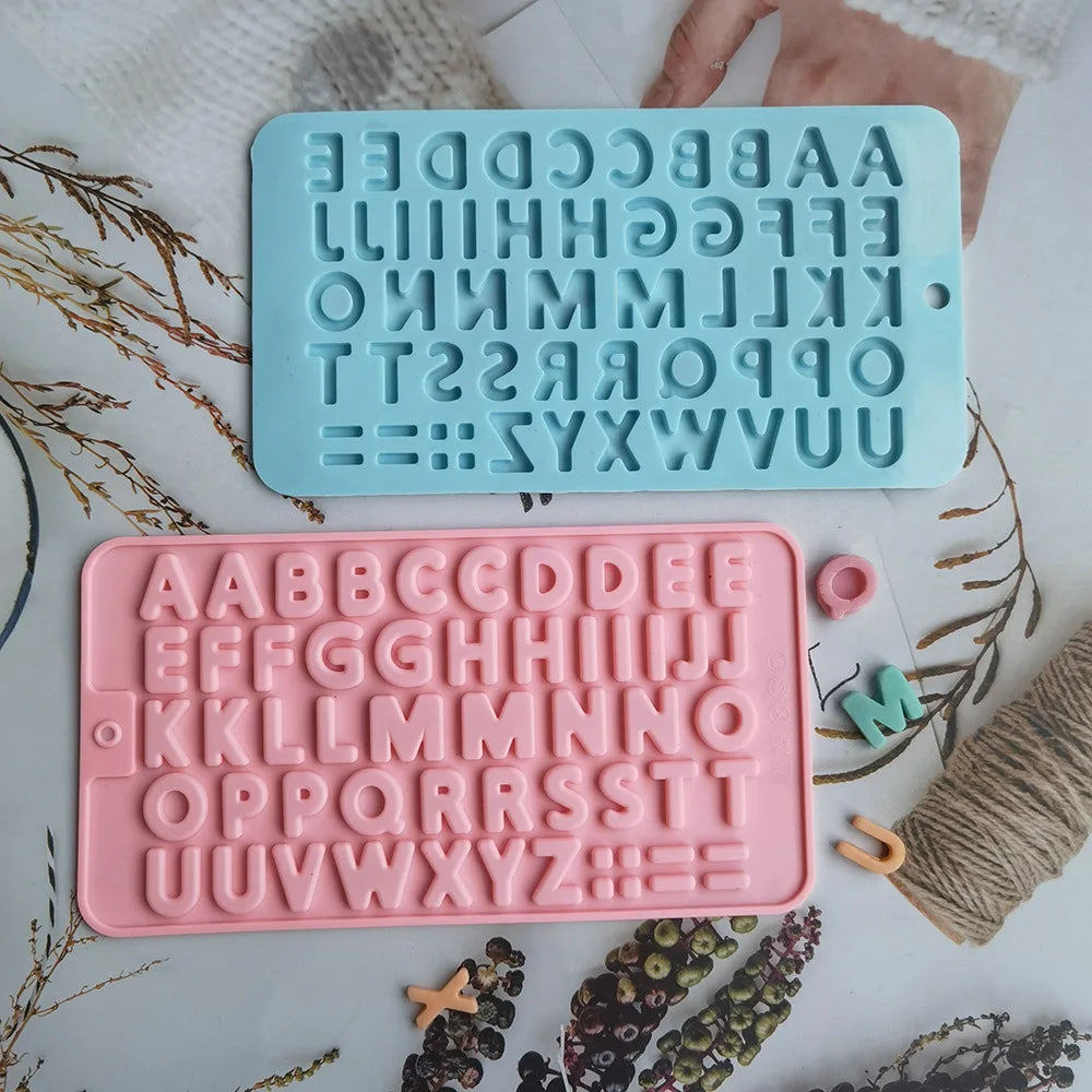 Letter&Number Chocolate Silicone Mold Alphabet Cookie Candy Cake Mold Baking Pastry Tray Tool Cake Decorate Kitchen Accessories