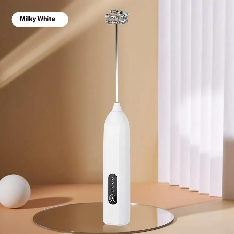 Electric Milk Frother Mini Handheld Wireless Powerful Type-C Rechargeable Convenience Coffee Milk Whipping Kitchen Whisks