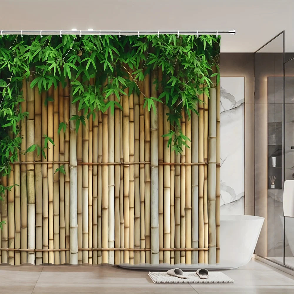 Bamboo Forest Shower Curtain - Multi-Style Bath Decor, Perfect for Those Who Love Nature-Inspired and Practical Designs