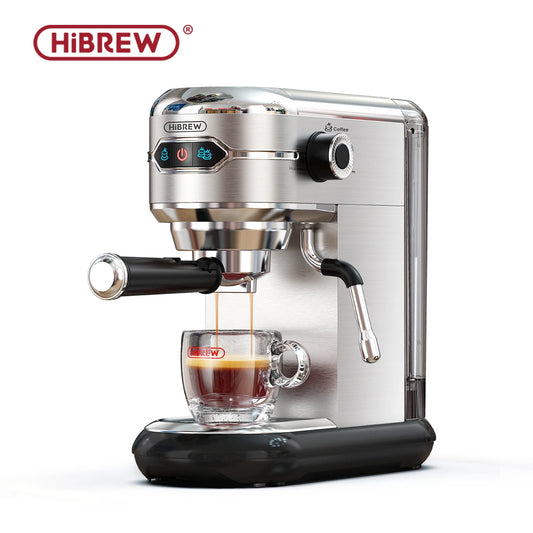 Hibrew Coffee Maker Cafetera 20 Bar Inox Semi Automatic Super Slim ESE POD & PUVERS ESSESSO MASHINE LOT WATER H11