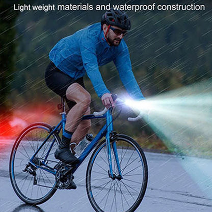 Luz de bicicleta Conjunto de bicicleta USB Capacete de montanha Mountain Road Bike Fartlight