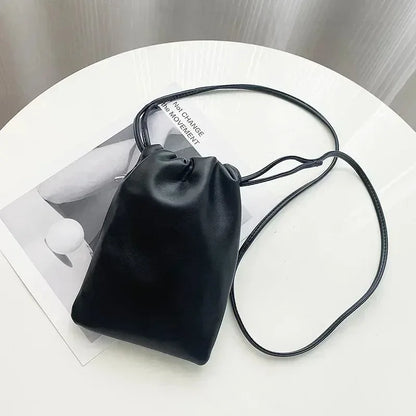 Women Leather Small Crossbody Bag Designer Cell Phone Bag Lightweight Fashion Shoulder Bag Ladies Travel Purse