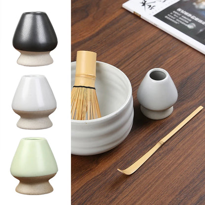 Céramique japonais Matcha Green Thé Chasen Stand Bowl BAMBOO WHISK GRING BRISTES TOOTLES TOODS ACCESSOIRES DE TEA