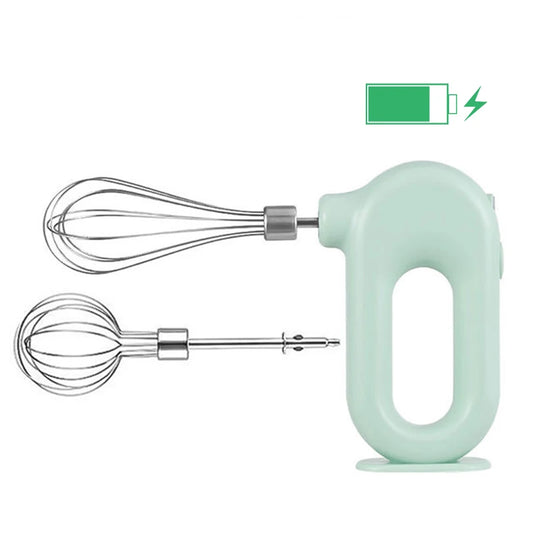 USB Electric Mixer Wireless tragbare Mixer mit 2 Mischkopf -Food -Mixer Handheld wiederaufladbarer Whiskuden Teig Rührer Eggbeater