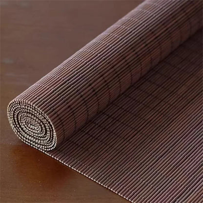 Blackout Roller Blind Window Venetian Screen With Drilling Vertical Sunshade Wood Shading Curtain Beaded Bamboo Shutter Decor