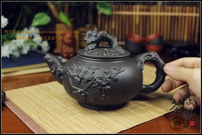 Chinese Porcelain Yixing Zisha Tea Set 380ml + 3 Cups 40ml Kung Fu Teaset Teapots Handmade Zisha Ceramic Kettle