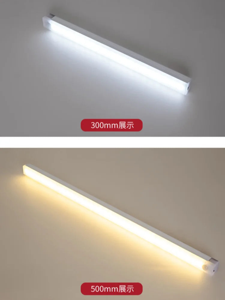 Pir Motion Sensor portátil Lámpara LED recargable iluminación portátil portátil Lámparas USB luces Luz de batería