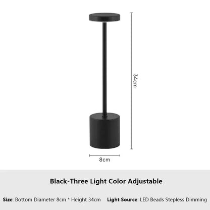 Retro LED Table Lamp Touch Dimmable Desk Lamp bedroom decoration Home Dining Room Coffee Shop Simple Nordic Mushroom Room Decor