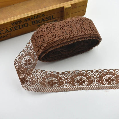 10 Yards/Lot High Quality Beautiful Lace Ribbon Tape 40MM Lace Trim DIY Embroidered For Sewing Decoration african lace fabric