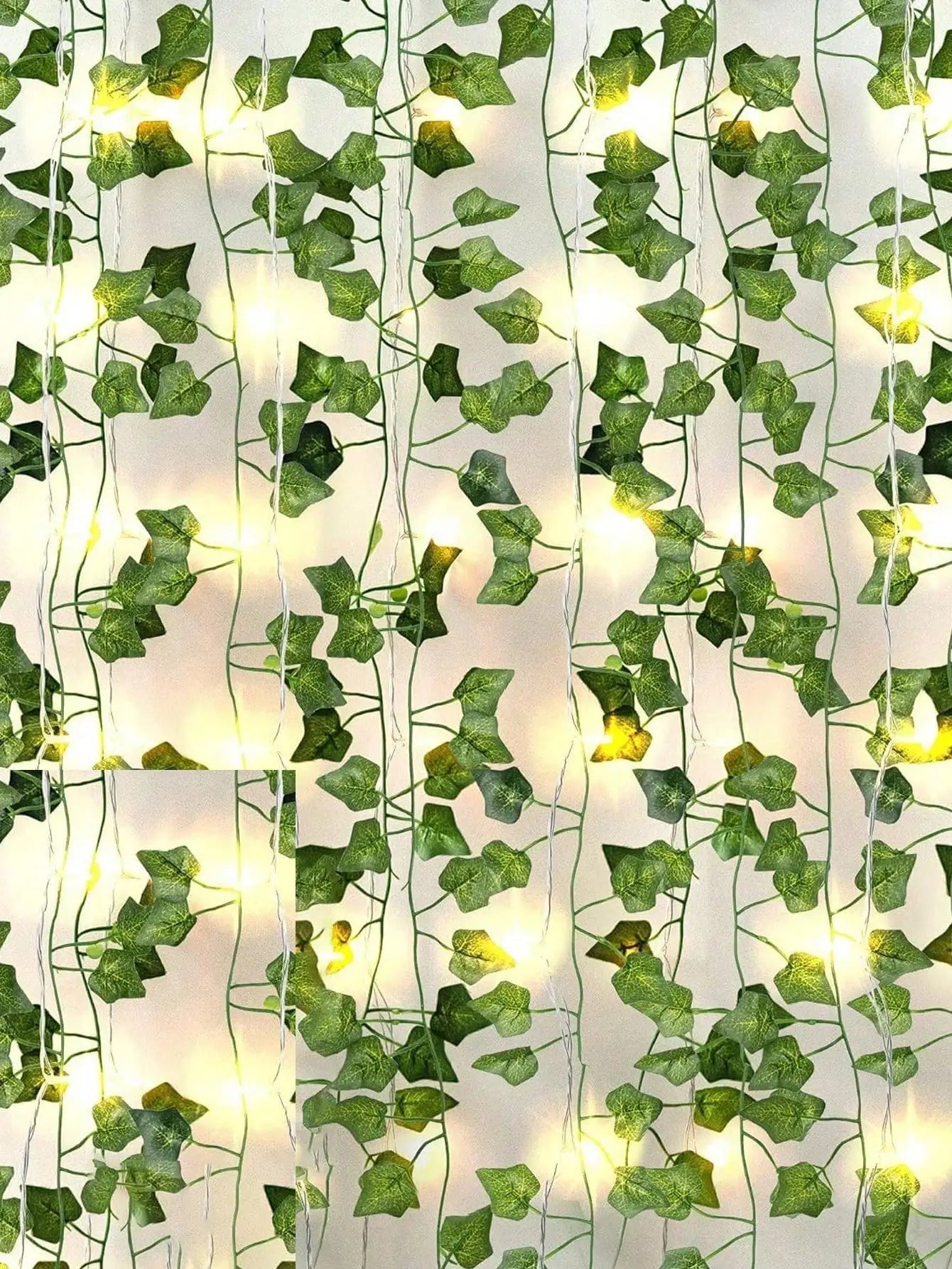 Artificial Vine Green Leaf Fairy Vine Hanging Vine Outdoor DIY For Wall Bedroom Garden Home Decoration Wedding Birthday Decor
