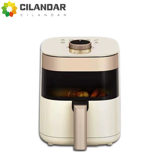 NY XIANKE AIR Fryer 5L Stor kapacitet Husholdning Grill Multifunktionel roterende elektrisk frit