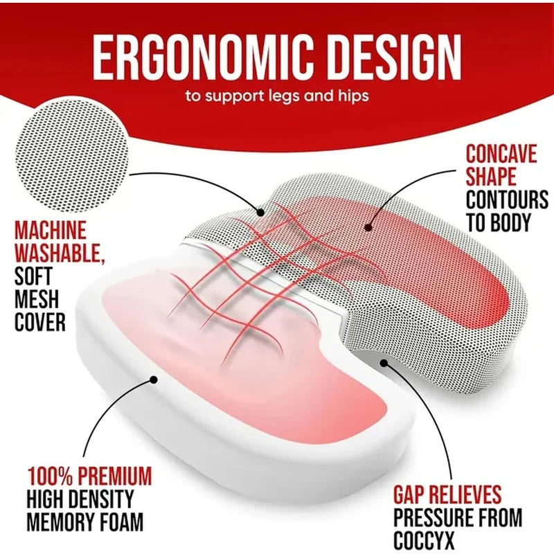 Memória ergonômica Algodão Algodão Costo Hemorróido Cadeira de almofada Cadeir