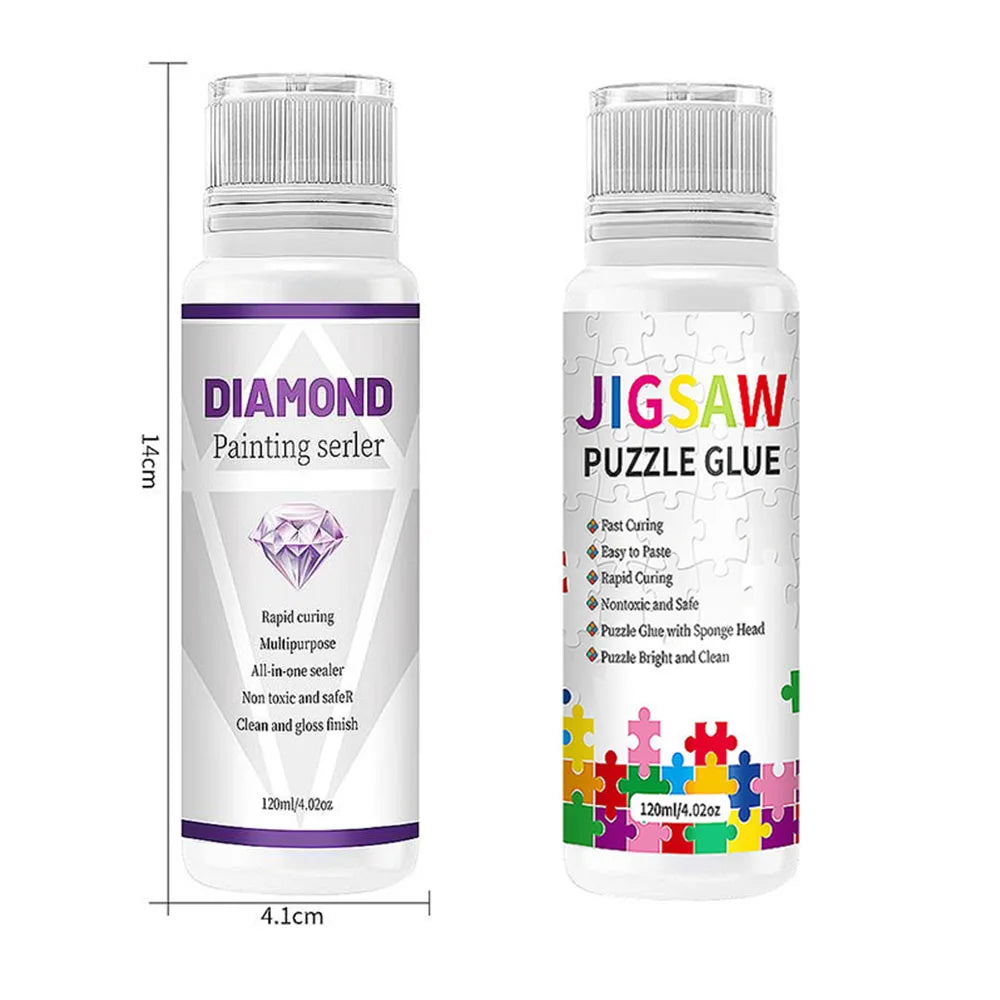 5D Paint Malural Art Glue Permanent Hold Shine Effect Puzzle Starder Sticky Diamond Haftowe Mosaic Gel Gel Akcesoria