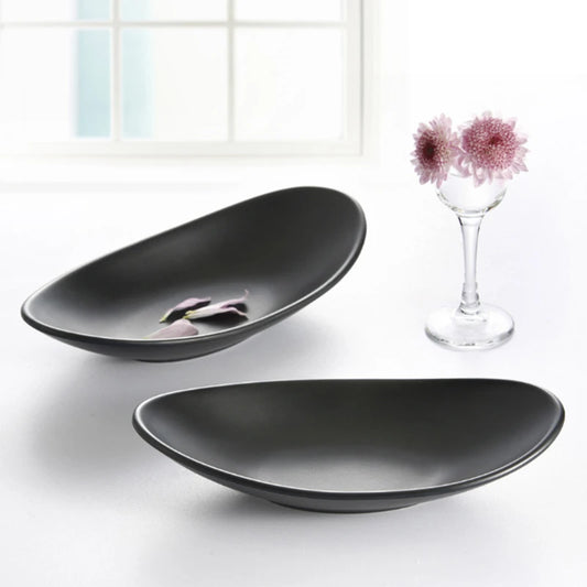 Oval schwaarz Ring Plat Bijouen Tasch Schlëssel TRAYER Occasioun Dekor Kitch Bijouen Bowl Kitchen, déi Organisatorartikel