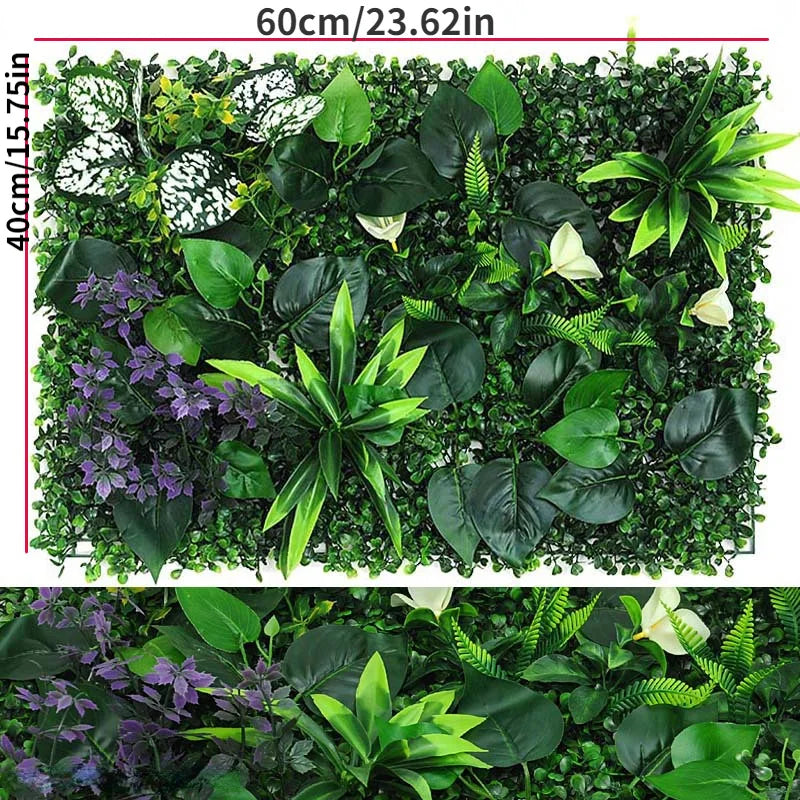 Artificial Plants Grass Wall Panel Boxwood Hedge for Indoor Outdoor Home Garden Vertical Decoration Fake Plant Grass Wedding