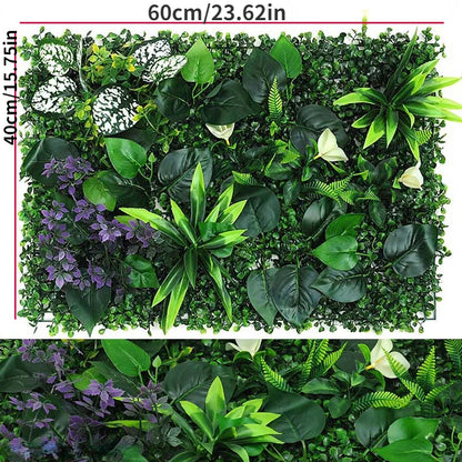 Artificial Plants Grass Wall Panel Boxwood Hedge for Indoor Outdoor Home Garden Vertical Decoration Fake Plant Grass Wedding