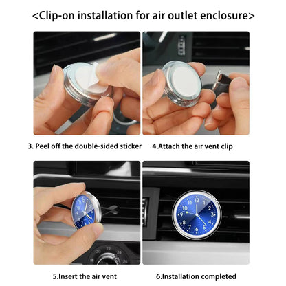 Car Quartz Clock Mini Watch Mini Electronic Clock Waterproof Bicycle Motorcycle Watch Auto Car Clock Dashboard Clock In Car