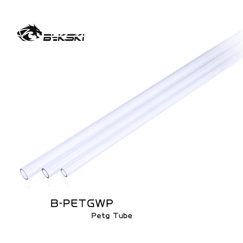 BYKSKI 500mm Διαφανής PMMA Ακρυλικό σκληρό σωλήνα PETG άκαμπτο σωλήνα OD 12mm/14mm/16mm για το σύστημα ψύξης νερού B-YKLWP/B-PETGWP