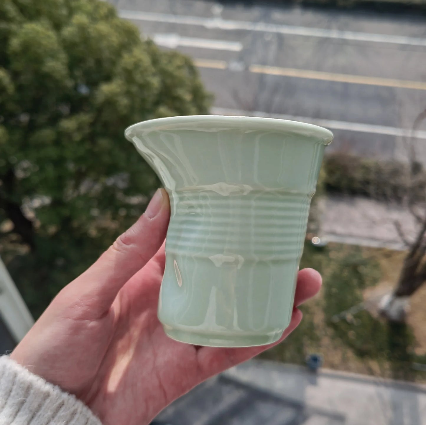 90ml INS Irregular Ceramic Mug Hand-pinch Coffee Cup Mugs Funny Glass Drinking Glasses Kawaii Cup Dessert Plate Mugs Coffee Cup