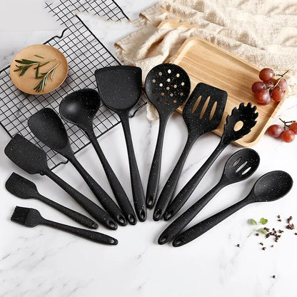 10 PC -uri set de gătit din silicon Instrumente de gătit pentru bucătărie Instrumente de coacere a tacamicelor Slicon Spoon Spoon Scraper Accesorii de bucătărie