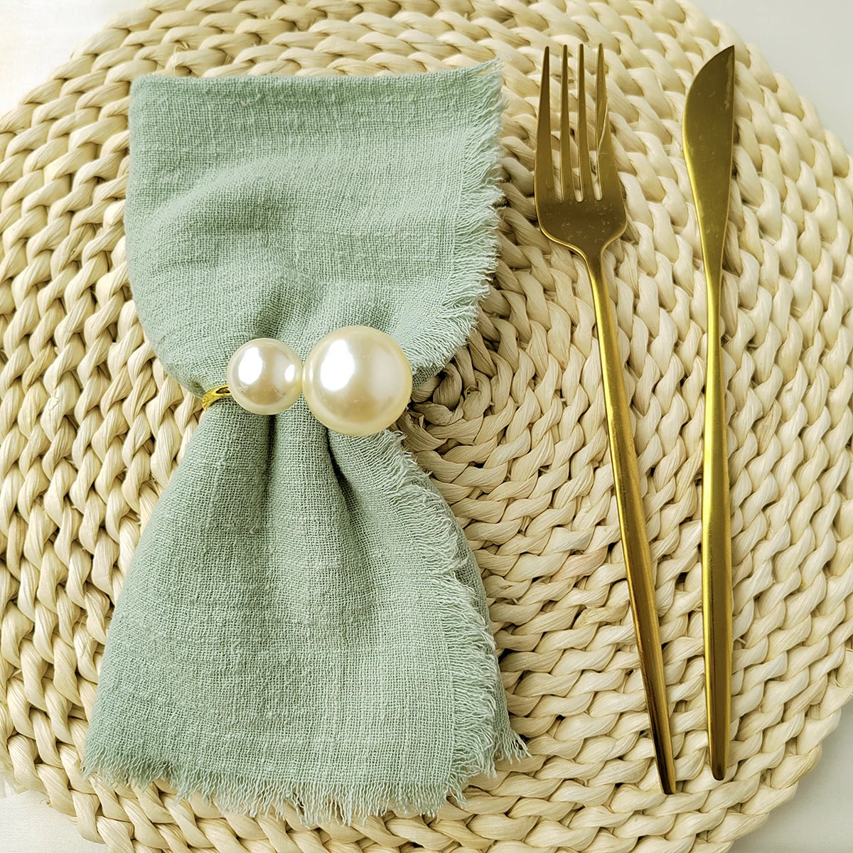 6PCS Napkins 32x32cm Cotton Cloth Gauze Retro Burr Rustic Kitchen Towel Dining Place Mat Wedding Party Linen Napkin Table Decor