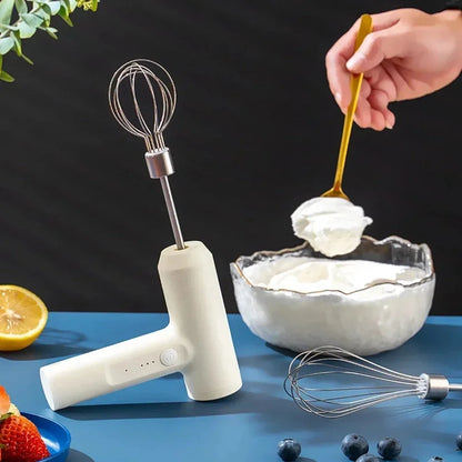 portable Handheld Electric Egg Beater Mini Battery Powered Milk Frother Coffee Drink Mixer Milk Foamer Kitchen Tools