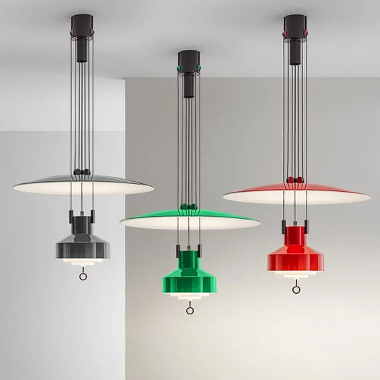 Nordic Italy Designer Modern Creative Living Room Pendant Lamp Retro Art Bedside Bedroom Study Adjustable Pendant Lamp