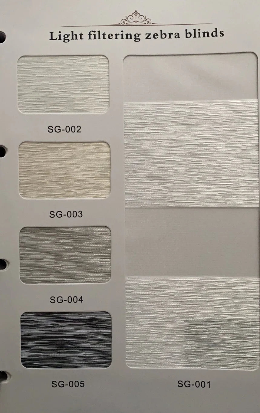 Blackout Motorized Zebra roller Blind Double Layer indoor horizontal automatic battery powered smart zebra blind for window