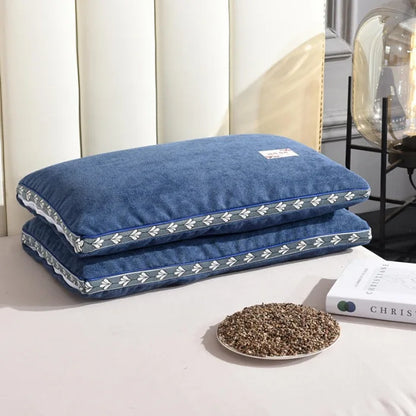 hard pillow core with pillowcase to protect the cervical vertebrae and aid sleep pillow Buckwheat shell pillow single dormitory