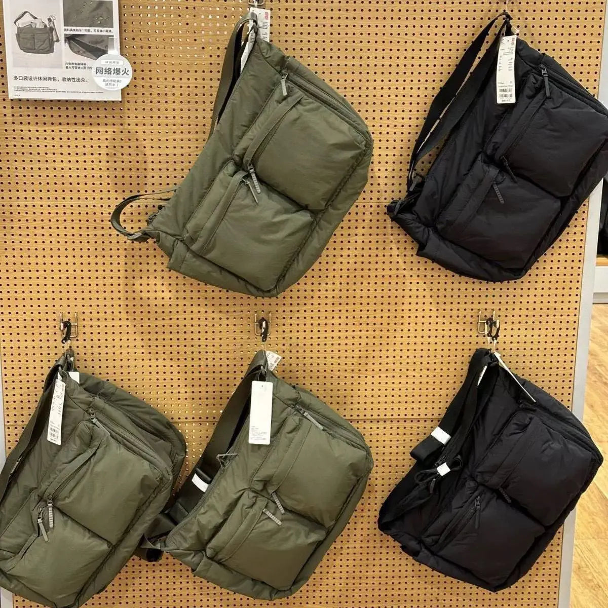 Spring and summer canvas bags for women new women's bags one-shoulder crossbody bags light luxury niche tote bags