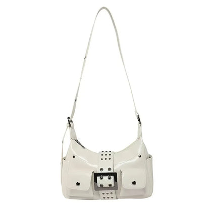Fashionable  and Versatile Casual Women's Solid Color PU Trendy Shoulder Bag Crossbody Bag Luxury Designer Bags  Bags for Woman