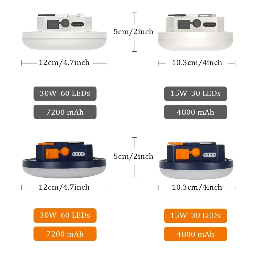 Umowy o mocnym świetle latarni kempingowej z magnesem mocne światło przenośne latarki LED LED Light