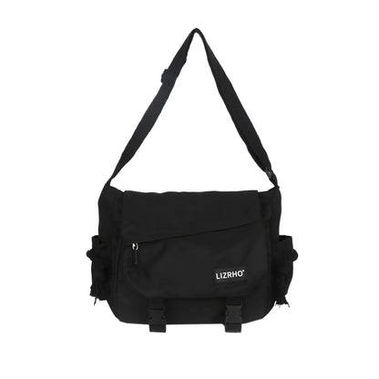 Women's Nylon Handheld One Shoulder Versatile Large Capacity Crossbody Bag Retro Work Travel Postman Bag