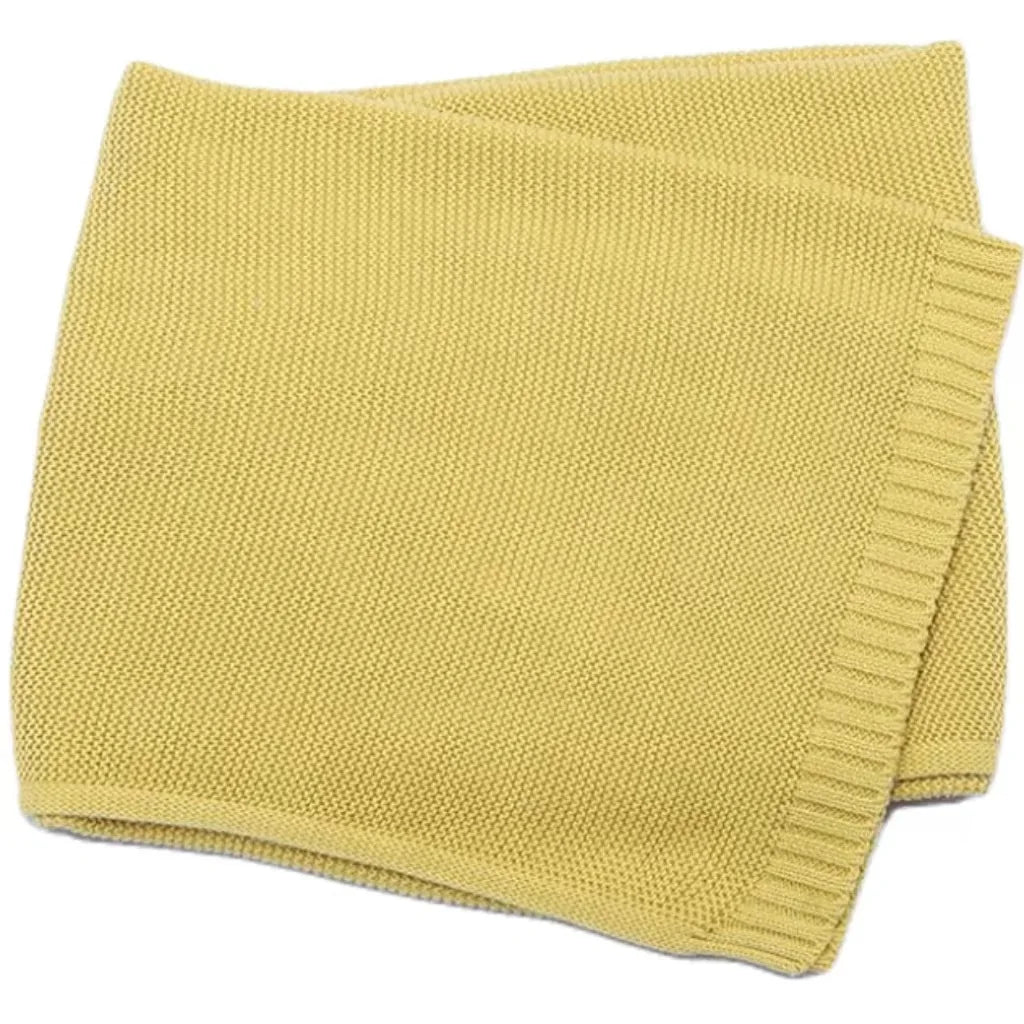 Personalized Kid Name Baby Blanket Embroidered New Born Baby Blanket Stroller Swaddles Breathable Cotton Knitted Blanket Bedding